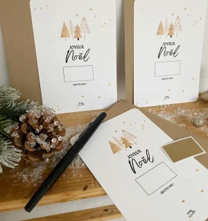 Carte cadeau de Noël à gratter!