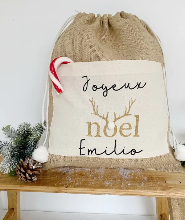 Hotte de Noël personnalisable