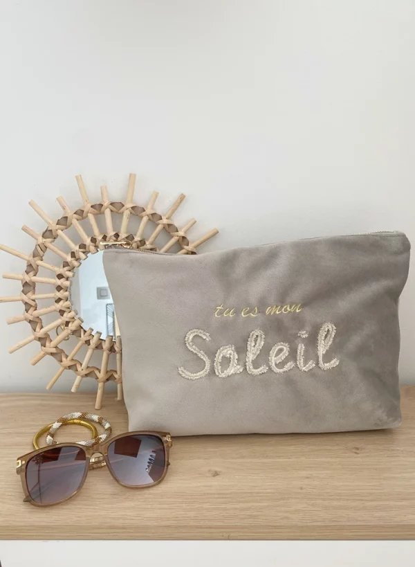 Pochette velours SOLEIL – Image 2