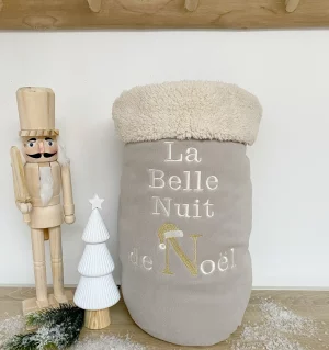 Plaid brodé personnalisé