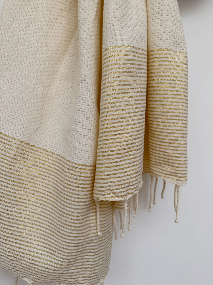 Fouta dorée à personnaliser – Image 2